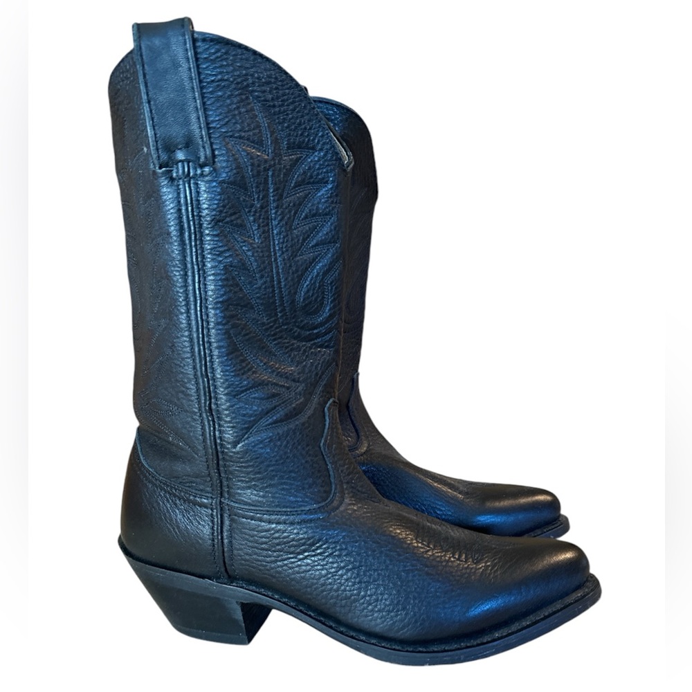 Durango Ladies 11” 3 Row Shaft Stich Western boot 8.5M black